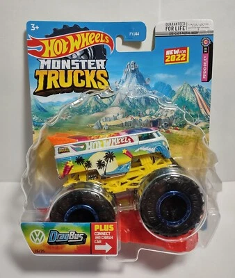 Autobús de arrastre VW Psycho-Delic 4x4 2022 Volkswagen Surf Moon Hot Wheels Monster Trucks Foto 1 de 4