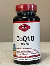 100 mg - OL Olympian Labs, Inc. CoQ10 60 Vegetarian Capsules - New! Exp 7/2024