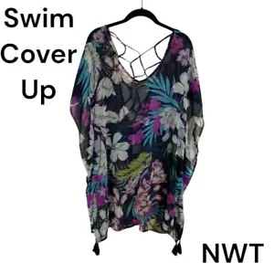 NWT SWIMSUIT COVER UP w/TASSEL DETAIL LARGE - Picture 1 of 5