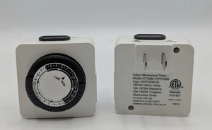 2 Intertek INDOOR Mechanical Timers 24 Hours - Picture 1 of 6