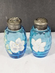 Antiguo juego de coctelera de vidrio decorada con esmalte óptico puntual de Nueva Inglaterra, alrededor de 1885 - Imagen 1 de 13