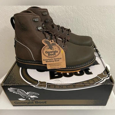 GEORGIA BOOT AMP LT Power Wedge Composite Toe Boot Work Boot (GB00518)- Hombre Talla 10 Foto 1 de 4