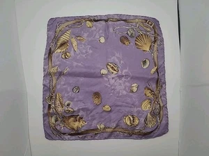 Bufanda Coach de Colección - Púrpura con Conchas Hecha en Italia - Imagen 1 de 10