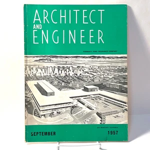 Architect and Engineer, September 1957, Vol. 210 No. 3, Very Good - Picture 1 of 5