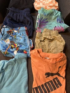 Boys Lot 10/12 Shorts And Swim Suits Plus 2 Shirts - Picture 1 of 9