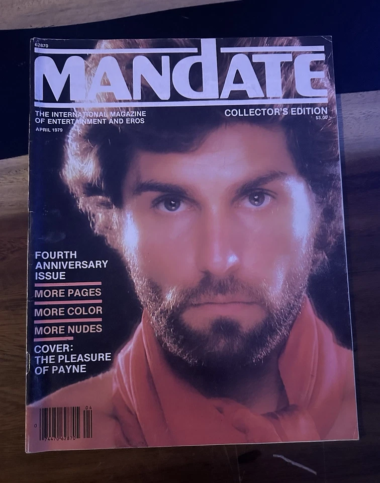 MANDATE Apr 1979, 4th Anniversary, Vintage Gay Magazine, Colt & Target Models - Image 1 of 1