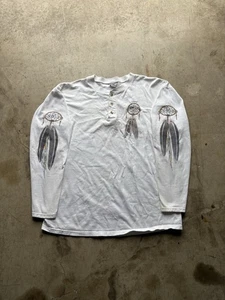 Vintage Y2K Ruidoso NM Traumfänger Grafik Langarm Henley TShirt 2XL Azteken - Bild 1 von 11