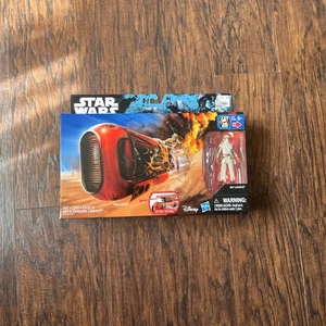 NEU Star Wars The Force Awakens Rey's Speeder mit Rey (Jakku) Figur inklusive - Bild 1 von 6