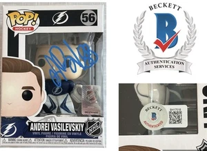 Andrei Vasilevskiy Tampa Ba Lighting Signed Autographed Funko Pop Beckett COA - Picture 1 of 12