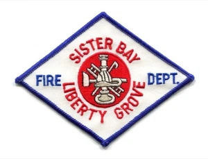 PATCH WISCONSIN SISTER BAY LIBERTY GROVE FEUERWEHR RETTUNG EMS KRANKENWAGEN - Bild 1 von 1