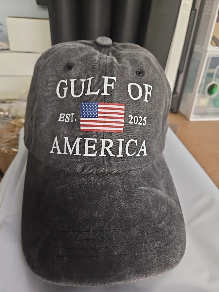 Gray Gulf Of America Adjustable Baseball Cap - Image 1 of 3
