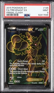 2015 POKEMON XY PRIMAL CLASH #145 FULL ART/TREVENANT EX PSA 9 - Picture 1 of 2
