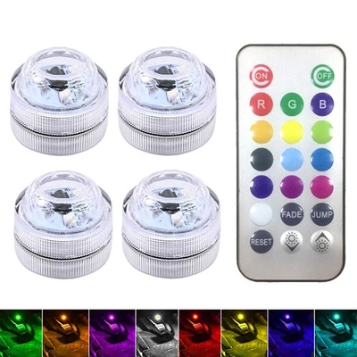 Wireless LED Car Interior Ambient Light Remote Control Atmosphere Trim Lamp Kit - Image 1 of 4