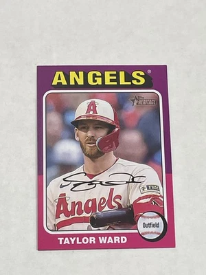 2024 Topps Heritage Mini Baseball #132 - Taylor Ward - Los Angeles Angels - Image 1 of 2