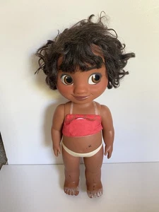 Disney Young Moana Toddler Doll 14” With Sandy Feet Toy - See Pictures - Picture 1 of 6
