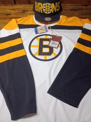 Camiseta deportiva para hombre Mitchell & Ness Willie Oree 1958 Boston Bruins Power Play mediana con sombrero Foto 1 de 4
