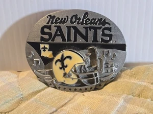Hebilla de cinturón de peltre de metal NEW ORLEANS SAINTS NFL 5085/10000 VINTAGE  - Imagen 1 de 16