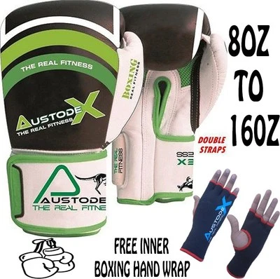 GREEN Boxing Sparring Gloves MMA Punch Bag Mitt UFC Fight Training 8oz-16oz - image 1 of 3