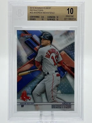 2018 Bowman's Best Refractor Andrew Benintendi #22 BGS 10 PRISTINE  - Image 1 of 2