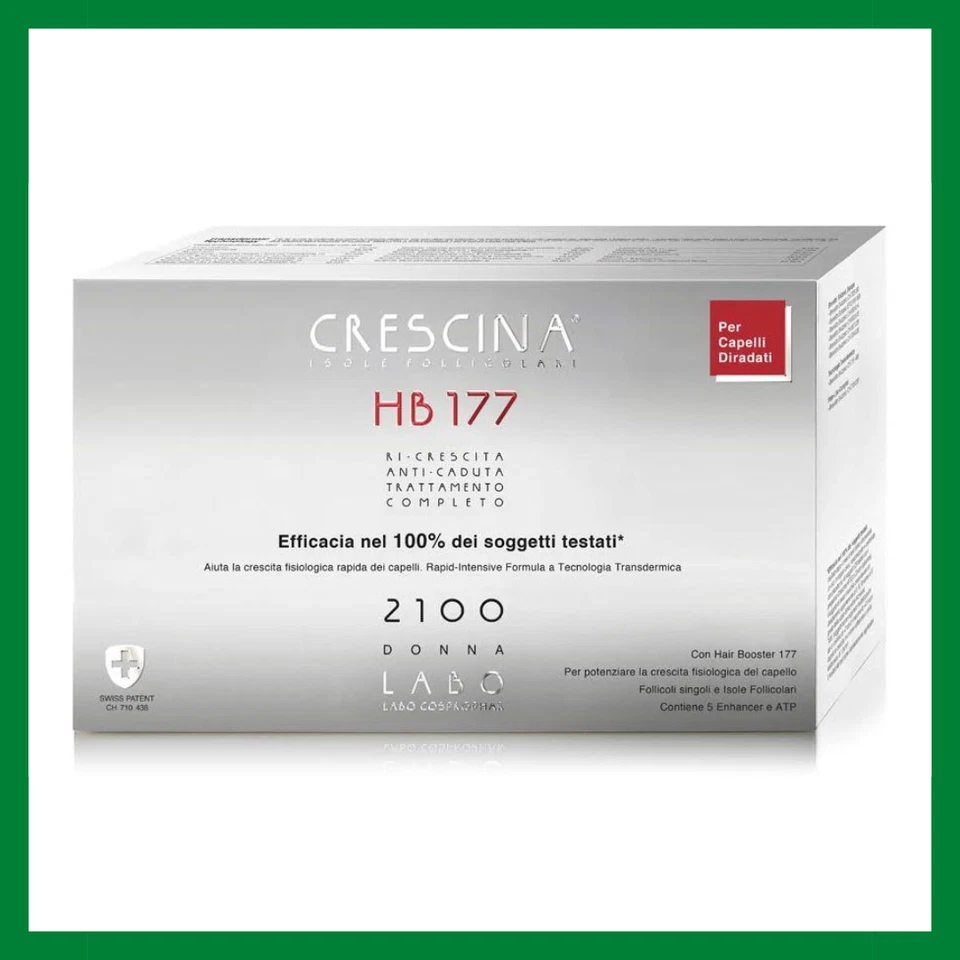 Crescina HB 177 2100 donna fiale trattamento ricrescita anticaduta capelli - Immagine 1 di 1