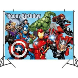 Avengers Hulk Banner Party Background Decoration Photograph Backdrop - Picture 1 of 11