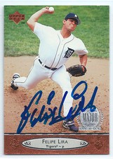 Felipe Lira signed 1996 Upper Deck baseball Detroit Tigers autograph #71