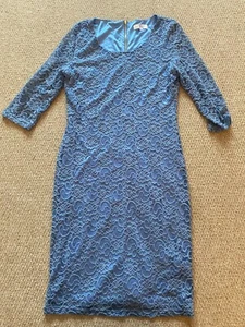 True Decadence Blue Lace Bodycon Dress, size 12 NEW - Picture 1 of 3