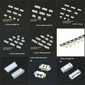 1.25mm Plug SMD/Housing/Straight/Right Angle Pin Crimp Terminal Connector 2P-11P - Picture 1 of 18