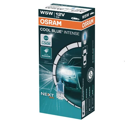 OSRAM W5W LED Cool Blue Intense Next Gen 4000k Interior and Sidelight Pack of 10 - Image 1 of 3