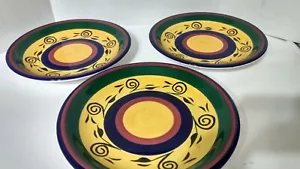 3 Gibson Everyday Hand Painted Dinner Plate 11" - Picture 1 of 8