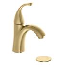 Alima Bathroom Faucet 9.5" Single-Handle-Hole Low Arc Pop-Up Drain Matte Gold