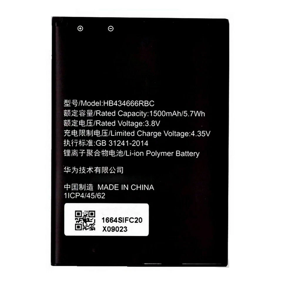 BATTERIA Adatta per HUAWEI WEB POCKET CUBE 3 VODAFONE R216 E5573 HB434666RBC - Imagen 1 de 1