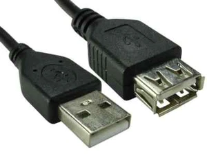 USB Extension Cable Lead A Male to A Female 2.0 USB ENTENSION 2M - Picture 1 of 8