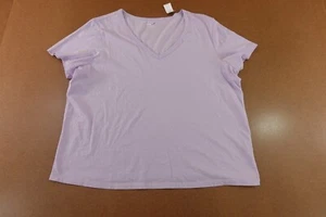 Old Navy Womens Size XL Lilac Short Sleeve Every Wear V-Neck T-Shirt NWT - Picture 1 of 9