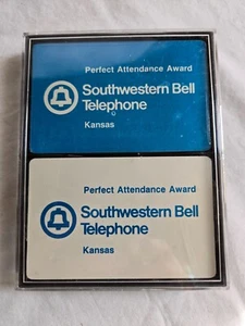 Southwestern Bell Telephone Perfect Attendance VTG Playing Cards Double Deck #G - Picture 1 of 7