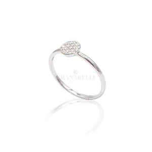 Bague Pavé De Diamant en or Blanc - Imagen 1 de 1