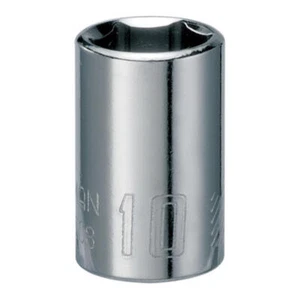 CRAFTSMAN Shallow Socket, Metric, 1/4-Inch Drive, 10mm, 6-Point (CMMT43508) - Picture 1 of 1