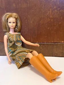 Vintage 1965 Francie Barbie 1965 w/ bendable legs and original boots - Picture 1 of 10