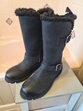 Hush Puppies Winnie Women's Boots. Waterproof. Black UK Size 5. Worn once! Mint