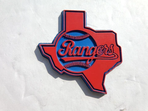 VINTAGE MLB TEXAS RANGERS FRIDGE MAGNET STANDING BOARD OLD SCHOOL RARE #1 Cover