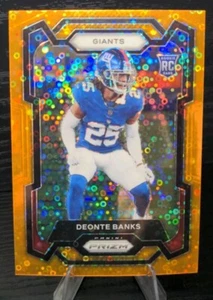 2023 Panini Prizm Deonte Banks Orange Disco Parallel Rookie New York Giants #376 - Picture 1 of 2