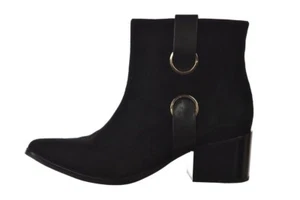 Rachel Zoe Womens Shoes Size 6.5 Black Solid Suede Ankle Boots Casual - Picture 1 of 5