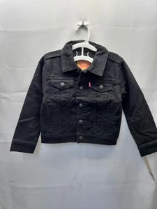 Levi's Boy's Black Denim Trucker Jacket Two Sizes Available - Picture 1 of 16