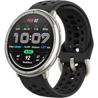 Amazfit Active 2 44mm AMOLED 512 MB Fitness Smart Watch Zepp OS (Black)