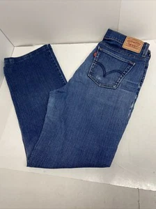 Levi's 512 •Perfectly Slimming Womens Stretch Denim Blue Jeans Bootcut Size 12 M - Picture 1 of 9