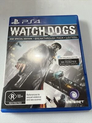 Watch Dogs PS4 PlayStation 4 game Good condition with manual - Image 1 of 4
