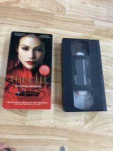 The Cell VHS 2000 RARE Jennifer Lopez Thriller Horror HTF Film tape movie - Picture 1 of 10