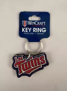 MINNESOTA TWINS "Los Twins" Key Ring NEW - Picture 1 of 3