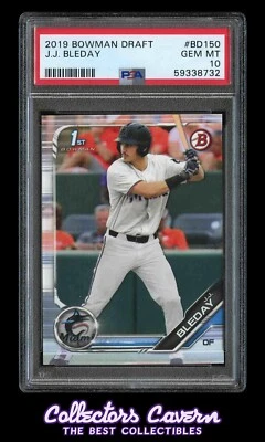 2019 Bowman Draft #BD150 JJ Bleday PSA 10 (GEM MINT) 1st Bowman - Image 1 of 2