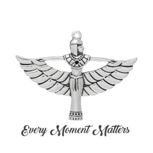 2 x Tibetan Silver EGYPTIAN QUEEN NEFERTITI 56x42mm Charms LIMITED STOCK - Picture 1 of 3